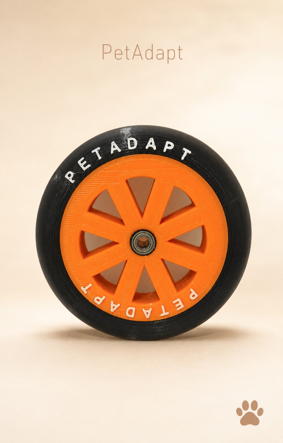 Conjunto de roda e pneu liso PetAdapt